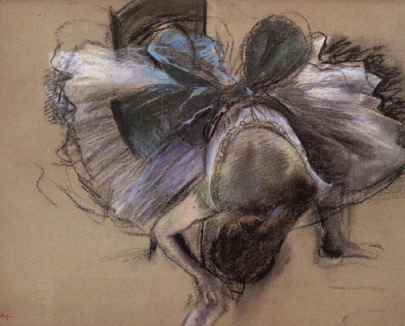 Edgar Degas dancer wearing shoes China oil painting art